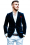 Mens Tailor Made Velvet Blue Blazer