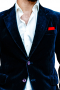 Mens Tailor Made Velvet Blue Blazer