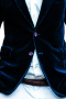 Mens Tailor Made Velvet Blue Blazer