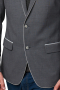Mens Handmade Bespoke Dark Grey Wool Blazer