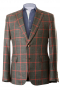 Online Custom Made Mens Brown Plaid Blazer