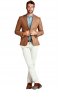 Mens Tailor Made Wool Blazer In Camel