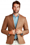 Mens Tailor Made Wool Blazer In Camel