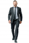 This men's black custom blazer is made to measure in a fine wool and cut to a slim fit, featuring single breasted button closure and notch lapels. It is sure to become one of your favorite wardrobe staples.