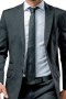This men's black custom blazer is made to measure in a fine wool and cut to a slim fit, featuring single breasted button closure and notch lapels. It is sure to become one of your favorite wardrobe staples.