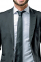 This men's black custom blazer is made to measure in a fine wool and cut to a slim fit, featuring single breasted button closure and notch lapels. It is sure to become one of your favorite wardrobe staples.