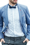Mens Light Blue Bespoke Made Blazer