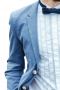 Mens Light Blue Bespoke Made Blazer