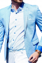 Mens Light Blue Tailored Blazer
