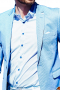 Mens Light Blue Tailored Blazer