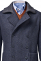 Mens Dark Blue Slim Tailored Coat