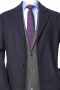 Mens Black Classic Single Breasted Tailored Coat