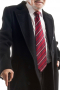 Mens Long Black Tailored Classic Coat