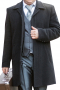 Mens Black Classic Tailored Winter Coat