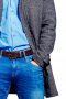 Mens Charcoal Semi Casual Bespoke Made Coat