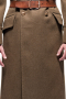 Mens Dark Grey Bespoke Tailored Long Coat