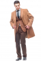 Bright Brown Tailored Formal Coat