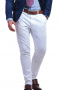 Mens Custom Modern Designed White Formal Trouser