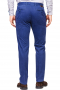 This men's custom made blue trouser is tailor made in a fine wool blend and cut to a slim fit, featuring slash pockets, extended belt loops and a flat front pleat. It is a sleek and bold option for your everyday wardrobe!