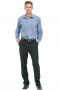 This men's custom made black trouser is custom made in a fine wool blend and cut to a slim fit, featuring slash pockets, extended belt loops and a flat front pleat. It is a fantastic option for your everyday wardrobe!