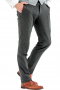 Mens Tailored Heathered Grey Formal Pant