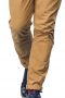 This men's bright khaki pant is tailor made in a fine wool blend and cut to a slim fit, featuring slash pockets, belt loops, and a flat front pleat. 