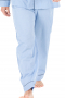 This men's blue pajama set is tailor made in fine silk and satin and cut to a comfortable fit, featuring handsewn cuff hems. It is a luxurious and cozy nightwear option that you will love to wear to lounge and sleep in. 