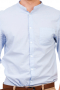 Mens Pale Blue Slim Cut Tailored Button Down