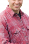 This men's slim cut red and pink checkered button down is tailor made in a fine linen blend and features an ainsley collar and rounded barrel cuffs. It is cut to a perfect fit and is a fantastic casual option for any day out!