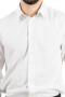 This men's slim cut white button down is tailor made in a fine linen blend and features an ainsley collar and rounded barrel cuffs. It is cut to a perfect fit and is a sleek option for all formal occasions!