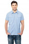 Mens Periwinkle Bespoke Short Sleeve