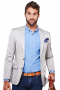 Mens Blue Heather Tailored Button Down