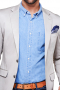 Mens Blue Heather Tailored Button Down