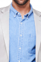 Mens Blue Heather Tailored Button Down