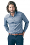 Mens Slim Cut Tailored Blue Shirt Tailor Made