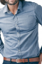 Mens Slim Cut Tailored Blue Shirt Tailor Made