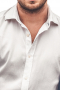 Mens Ivory Slim Cut Tailored Shirt