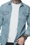 Mens Slim Cut Denim Blue Tailored Shirt
