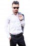 Mens Handsome Online Custom Made White Button Down