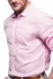Soft Pink Mens Tailored Button Down