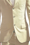 This men's suit is tailor made in a fine wool blend and cut to a slim fit, featuring a single breasted button closure, notch lapels, and slash pockets.