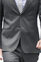 This grey men's suit is tailor made in a fine wool blend and cut to a slim fit, featuring a single breasted two button closure, notch lapels, and double piped pockets. It is a perfect work wardrobe option!
