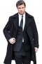 Mens Black Notch Lapel Tailored Suit