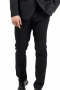 This sleek men's pant suit is tailor made in a fine wool blend and cut in a slim fit, featuring notch lapels, single breasted button closures, and slash pockets.