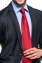 This sleek men's pant suit is tailor made in a fine wool blend and cut to a slim fit, featuring a single breasted button closure, handsewn cuffs, and piped pockets. 