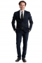 Mens Hand Tailored Midnight Blue Suit