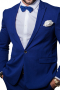 Mens Custom Cadet Blue Pant Suit