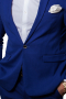 Mens Custom Cadet Blue Pant Suit