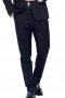 Mens Custom Made Midnight Blue Wool Suit Set