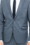This men's pant suit is tailor made in a fine wool blend and cut to a slim fit, featuring a single breasted button closure, peak lapels, and handsewn cuffs.